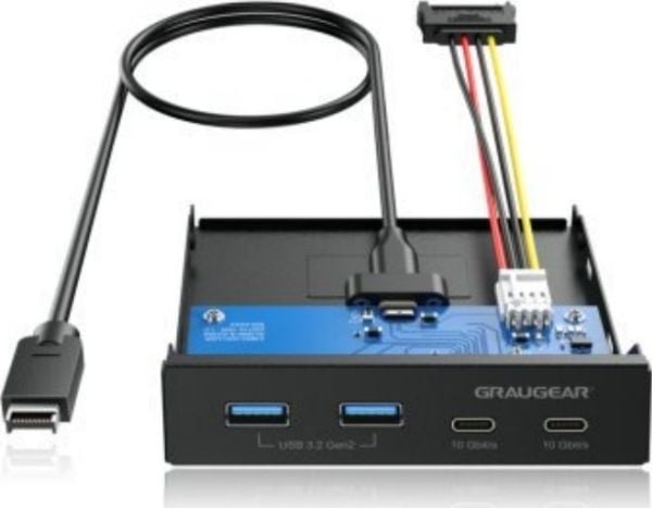 Graugear GRAUGEAR G-MP02 del av kabinett universelt frontpanel