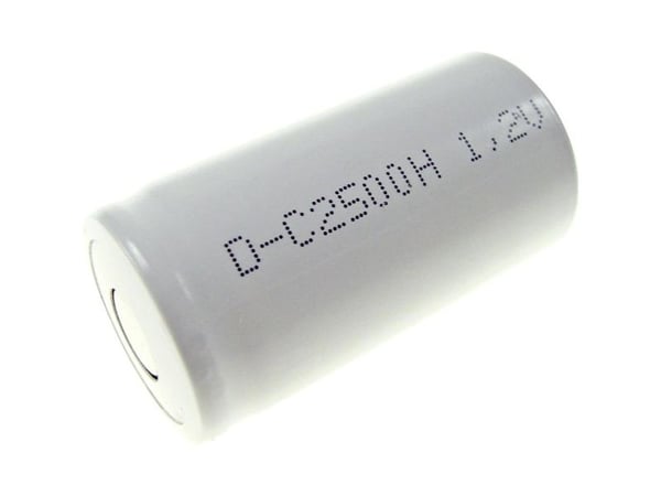 Mexcel -SC2500H Erikoisakku R14 (C) Korkean lämpötilan kestävä, litteä NiCd 1,2 V 2500 mAh