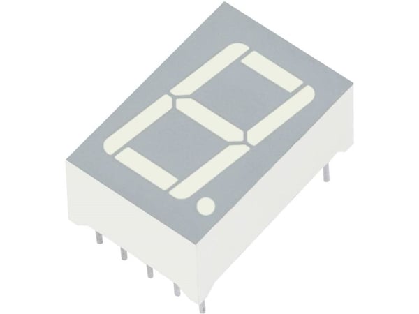 Kingbright 7-segmentsvisning Gul 14,2 mm 1,95 V Ciffertal: 1 SC56-11SYKWA