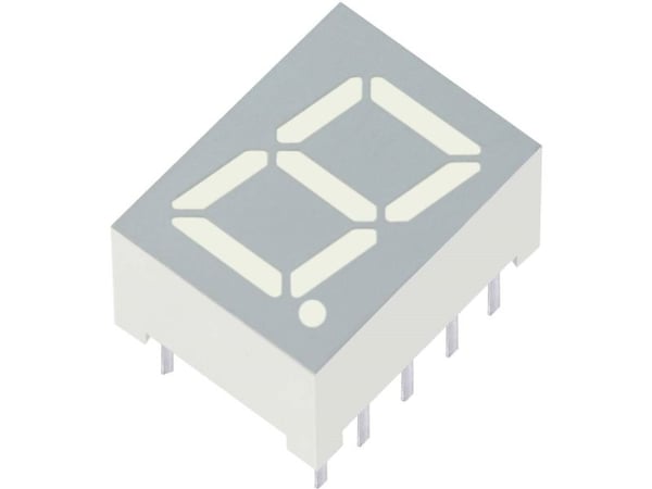 7-segmentsvisning Kingbright 9,9 mm 1,95 V Gul