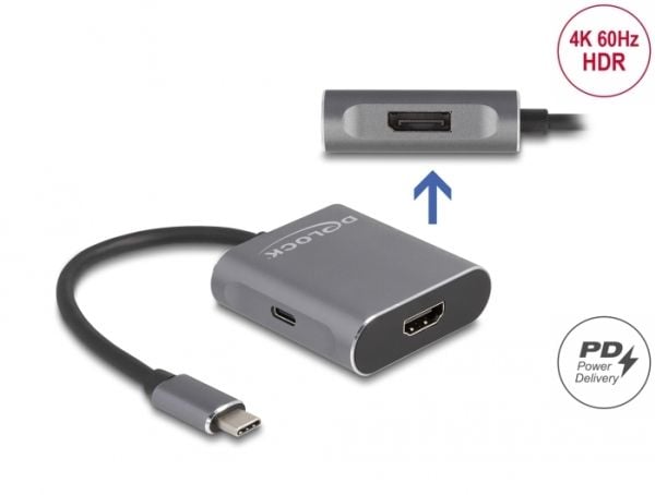 DeLOCK USB Typ-C Splitter zu 1x HDMI, 1 kpl, 1 kpl