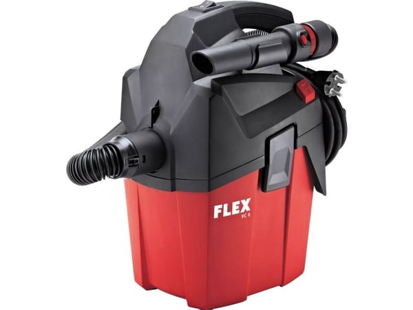Flex VC 6 L MC, Tørr, Sort, Rød, L, 6 l, 38 l/s, 23 kPa