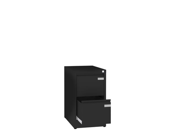 ASM Arkivskab dybde 630mm 2 skuffer RAL9005 ASM Arkivskab dybde 630mm 2 skuffer RAL9005