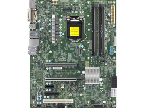 SUPERMICRO X12SAE - Hovedkort - ATX - LGA1200-sokkel - W480 Chipset - USB-C Gen2, USB 3.2 Gen 1, USB 3.2 Gen 2 - Gigabit LAN, 2.5 Gigabit LAN - inn...