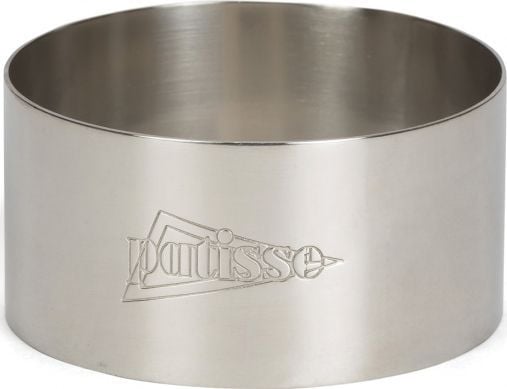 Patisse koristerengas 9 cm ruostumaton teräs hopea