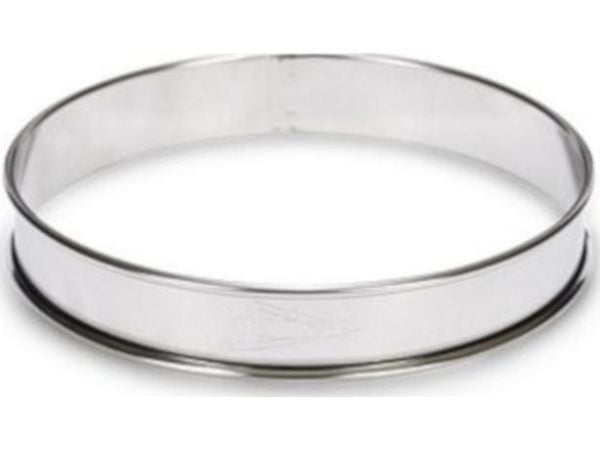 Patisse flanelli sormus 10 cm ruostumaton teräs hopea