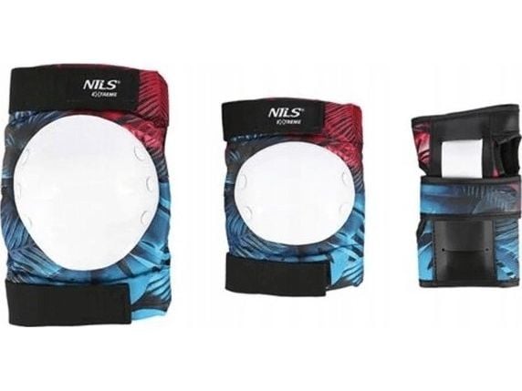 Nils Extreme H734 HVIT str. M sett med beskyttelse Nils Extreme H734 HVIT str. M sett med beskyttelse
