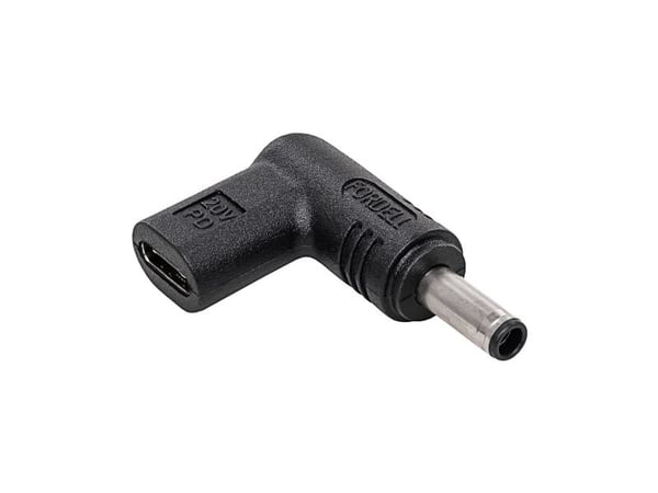 Akyga AK-ND-C10, USB-C, 4.5 x 3.0 mm, Sort
