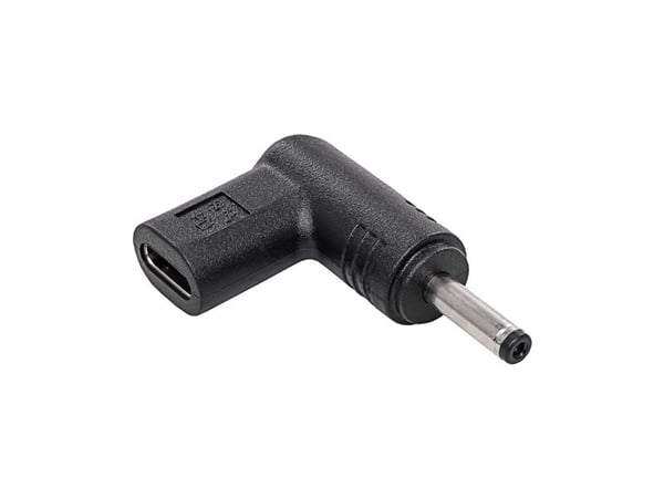 Akyga AK-ND-C05, USB-C, 3.5 x 1.35 mm, Sort