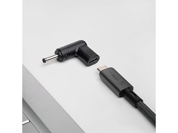 Akyga AK-ND-C05, USB-C, 3.5 x 1.35 mm, Sort