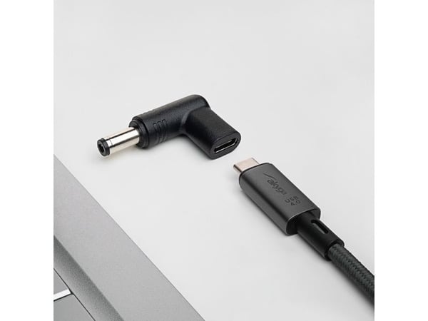 Akyga AK-ND-C02, USB-C, 5.5 x 2.1 mm, Sort