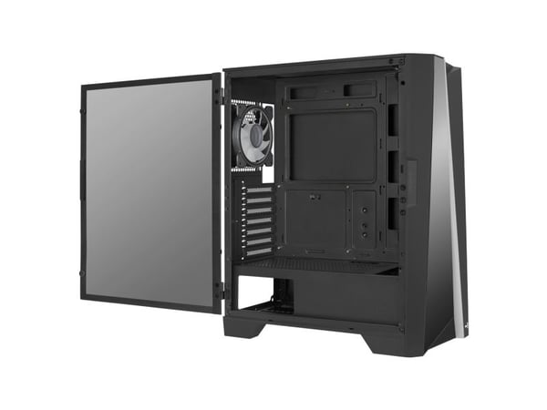 Aerocool Mirage, Midi Tower, PC, Svart, ATX, micro ATX, Mini-ITX, ABS, SPCC, Härdat glas, Blå, Grön, Röd