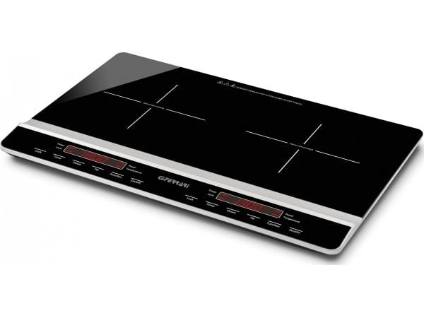 G3 Ferrari Dinamiko Duo, Svart, Benkeplate, 56 cm, Sonebasert induksjon, 2 zone(s), 2 zone(s)