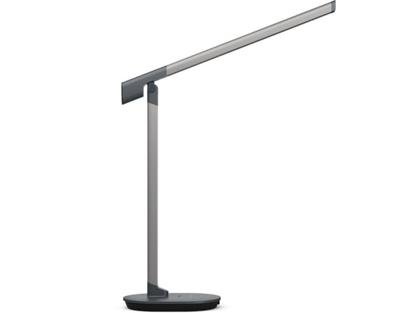 Philips Funksjonell Sword-skrivebordslampe, Mørkegrå, Metall, Soverom, Stue, Kontor, Tidsriktig, IP20, II