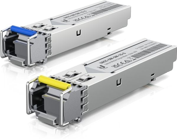 Ubiquiti - SFP (mini-GBIC) transceivermodul - 1GbE - 1000Base-BiDi - LC-enkeltmodus - opp til 3 km - 1310 nm / 1550 nm (en pakke 2)