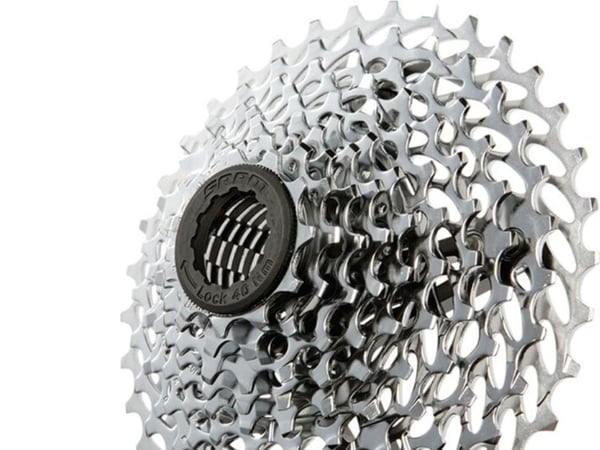 SRAM PG-1030 11-36, Polkupyörän rataspakka, Terästä, Hopea