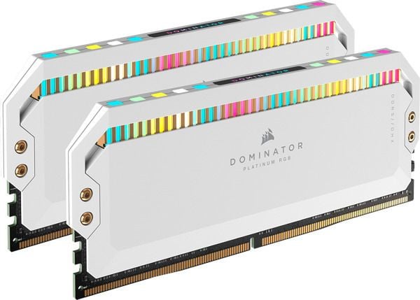 CORSAIR Dominator Platinum RGB - DDR5 - sett - 32 GB: 2 x 16 GB - DIMM 288-pin - 6200 MHz / PC5-49600 - CL36 - 1.3 V - hvit