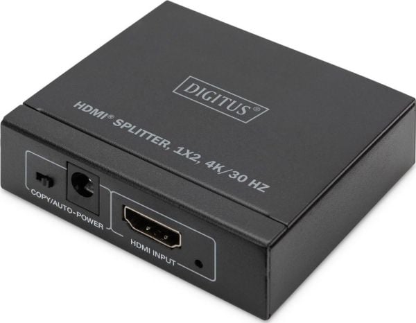 DIGITUS HDMI splitter 1x2 4K/30Hz svart