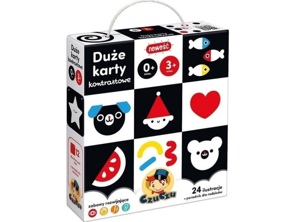 Puzzle Czuczu Suuret kontrastikortit lapsille 0 ja 3 kk+