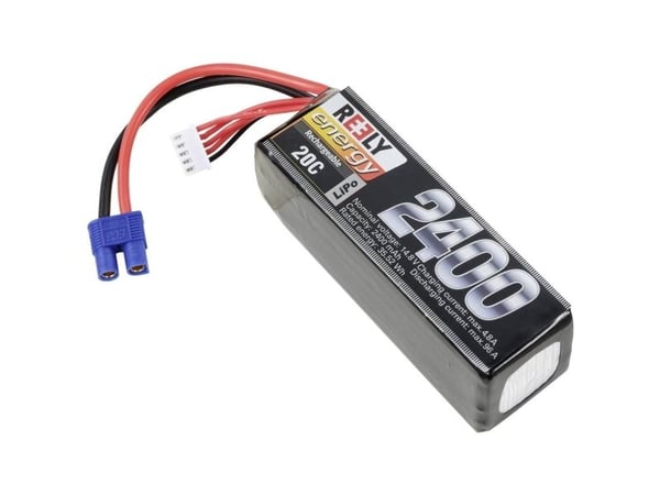 Reely modellbatteripakke (LiPo) 14,8 V 2400 mAh celler: 4 20 C softcase EC3 (RE-7853466)