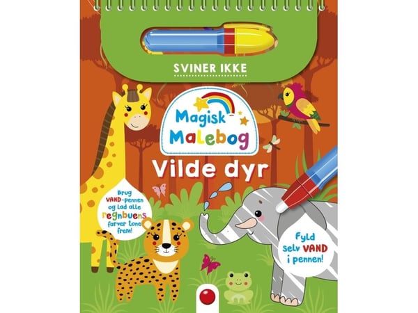 Magisk målarbok: Vilda djur | Språk: Danska