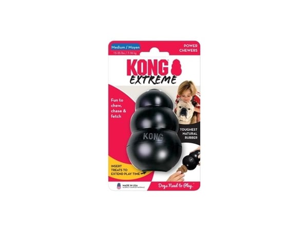 Kong Leksak Extreme Svart M 9cm