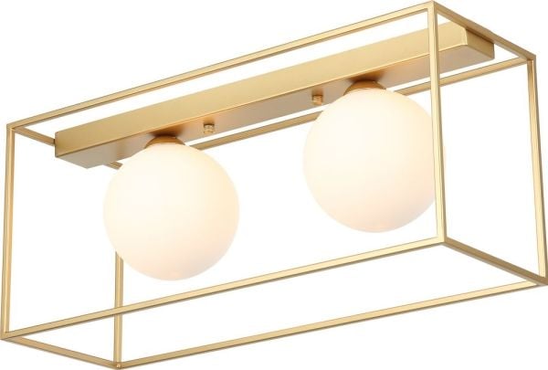 Italux taklampe gullfarget til soverom Italux Mediamo MXM-4582/2 GD