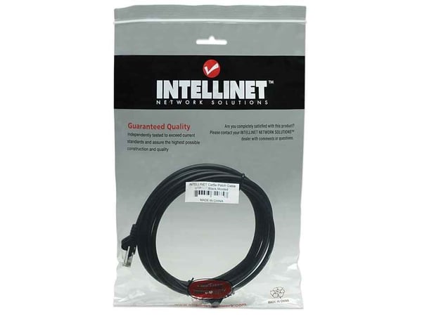 Intellinet 320771, 5 m, Cat5e, U/UTP (UTP), RJ-45, RJ-45, Sort