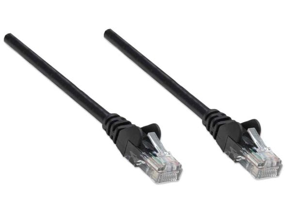 Intellinet 320771, 5 m, Cat5e, U/UTP (UTP), RJ-45, RJ-45, Sort
