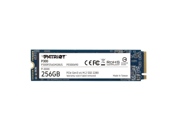 Patriot P300 - SSD - 256 GB - intern - M.2 2280 - PCIe 3.0 x4 (NVMe)