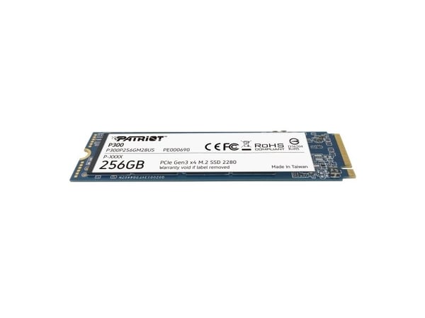 Patriot P300 - SSD - 256 GB - intern - M.2 2280 - PCIe 3.0 x4 (NVMe)