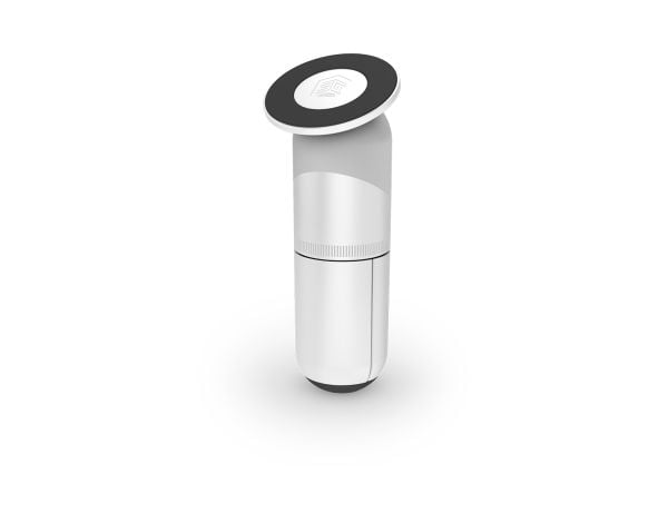 STM MagPod - Kolmijalka jalustalla ja pidikkeellä iPhonelle MagSafe (valkoinen)