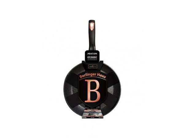 Berlinger Haus BH/1634N, Rund, All-bruk panne, Sort, Aluminium, Keramisk, Gass, Halogen, Induksjon, 24 cm