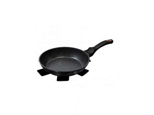 Berlinger Haus BH/1634N, Rund, All-bruk panne, Sort, Aluminium, Keramisk, Gass, Halogen, Induksjon, 24 cm
