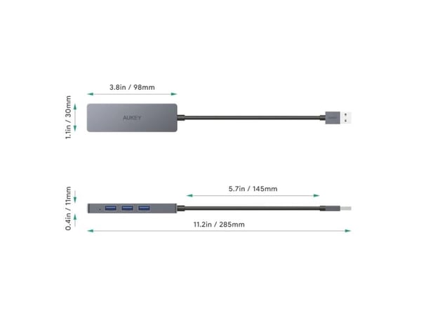 Aukey CB-H36 - Hubb - skrivbordsmodell