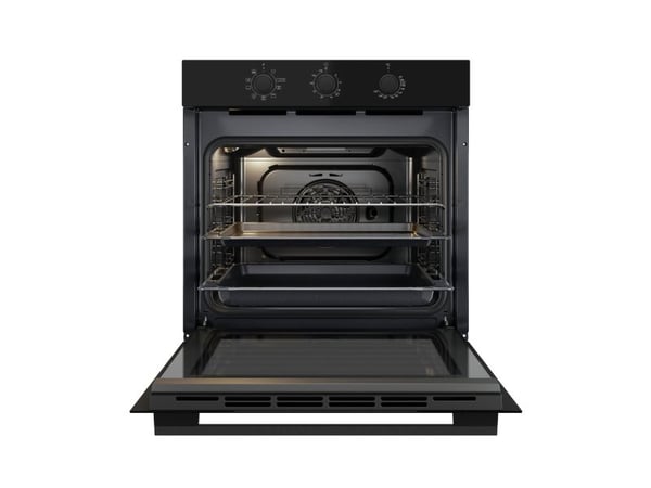 Whirlpool OMK38HU0B - Ovn - innebygd - fordypning - bredde: 56 cm - dybde: 56 cm - høyde: 58.3 cm - med selvrens - Klasse A - svart