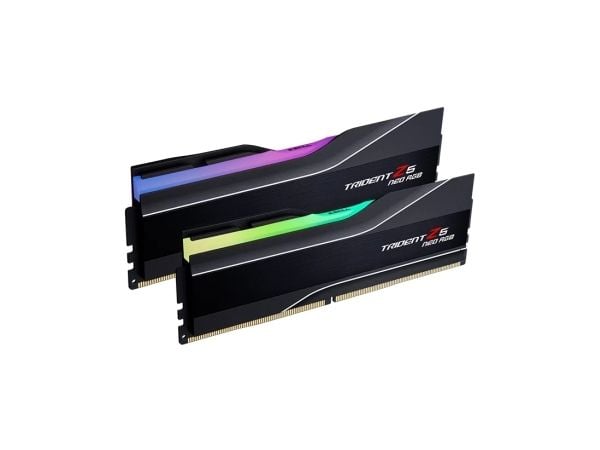 G.Skill Trident Z5 Neo RGB - DDR5 - sett - 96 GB: 2 x 48 GB - DIMM 288-pin - 5600 MHz / PC5-44800 - CL40 - 1.25 V - ikke-bufret - on-die ECC - svart