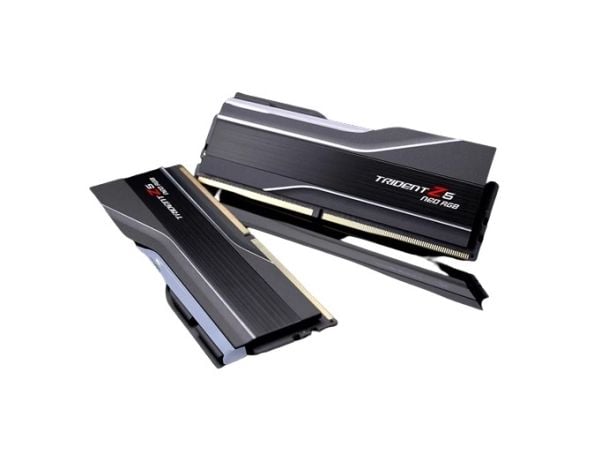 G.Skill Trident Z5 Neo RGB - DDR5 - sett - 96 GB: 2 x 48 GB - DIMM 288-pin - 5600 MHz / PC5-44800 - CL40 - 1.25 V - ikke-bufret - on-die ECC - svart