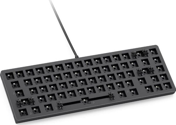 Glorious Gaming GMMK 2, 65%, Koblet med ledninger (ikke trådløs), USB, Mekanisk nøkkelbryter, RGB LED, Sort