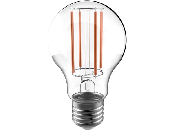 Airam LED A60 -lampe, E27, 3000K, 470lm, kirkaskupuinen