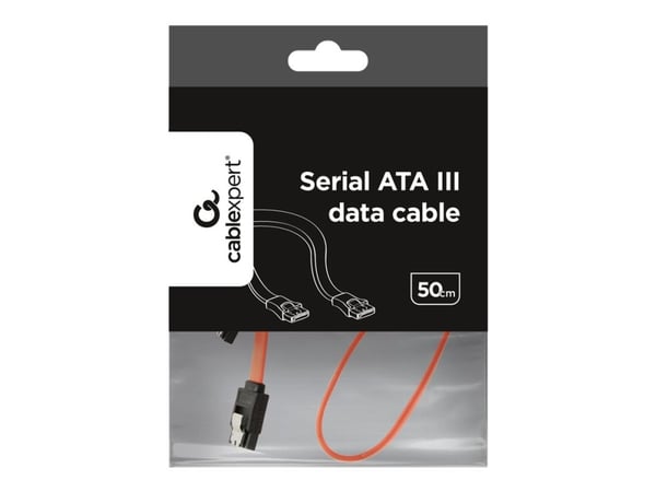 Cablexpert CC-SATAM-DATA - SATA-kabel - Serial ATA 150/300/600 - SATA (hunn) hasp til SATA (hunn) hasp - 50 cm - flat