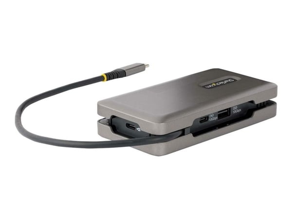 StarTech.com USB-C moniporttisovitin, HDMI/VGA, 4K 60Hz video, 3-porttinen USB-keskitin, 100W Power Delivery Pass-Through, GbE, USB Type-C Travel D...