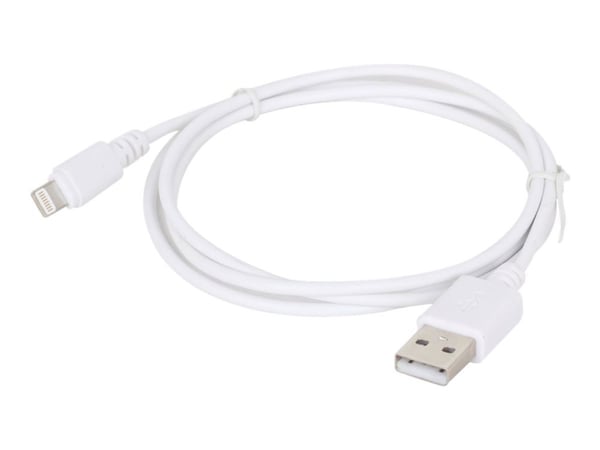 Gembird CC-USB2-AMLM-2M-W, 2 m, Lightning, USB A, Uros, Uros, Valkoinen
