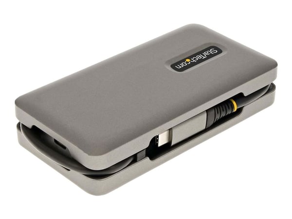 StarTech.com USB-C moniporttisovitin, HDMI/VGA, 4K 60Hz video, 3-porttinen USB-keskitin, 100W Power Delivery Pass-Through, GbE, USB Type-C Travel D...