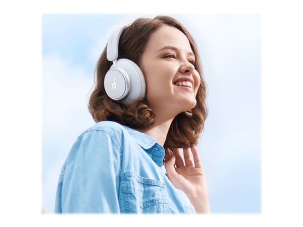 Anker Space Q45, Langallinen & langaton, Puhelut/Musiikki, 20 - 20000 Hz, 292 g, Kuulokkeet, Valkoinen