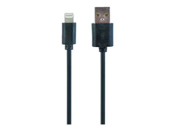 Cablexpert - Lightning-kaapeli - USB-uros Lightning-uros - 3 m - musta