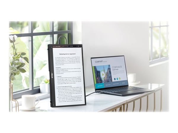 ASUS ZenScreen MB16AHG - LED-skjerm - 15.6" (16" synlig) - portabel - 1920 x 1080 Full HD (1080p) @ 144 Hz - IPS - 300 cd/m² - 3 ms - Mini HDMI, 2x...