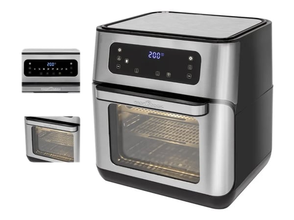 ProfiCook PC-FR 1200 H - Varmluftsfritös - 11 liter - 1500 W - rostfritt stål/svart