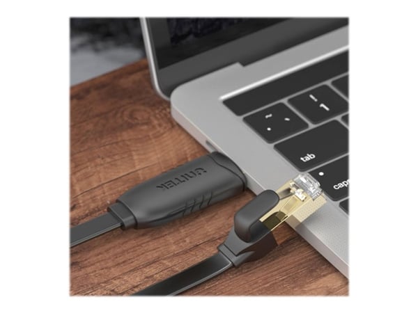 Unitek - USB / seriell-kabel - USB (hann) til RJ-45 (hann) shielded - 1.8 m - flat, rollover cable - svart