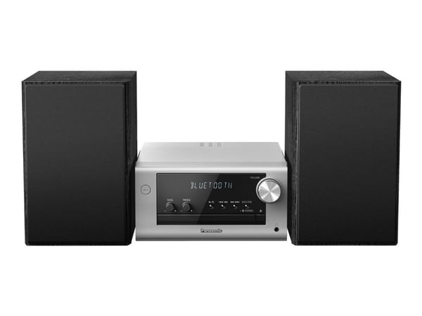 Panasonic SC-PM704EG-S, Kodin mikroaudiojärjestelmä, musta, Hopea, 80 W, 2-suuntainen, 10 cm, 6 cm